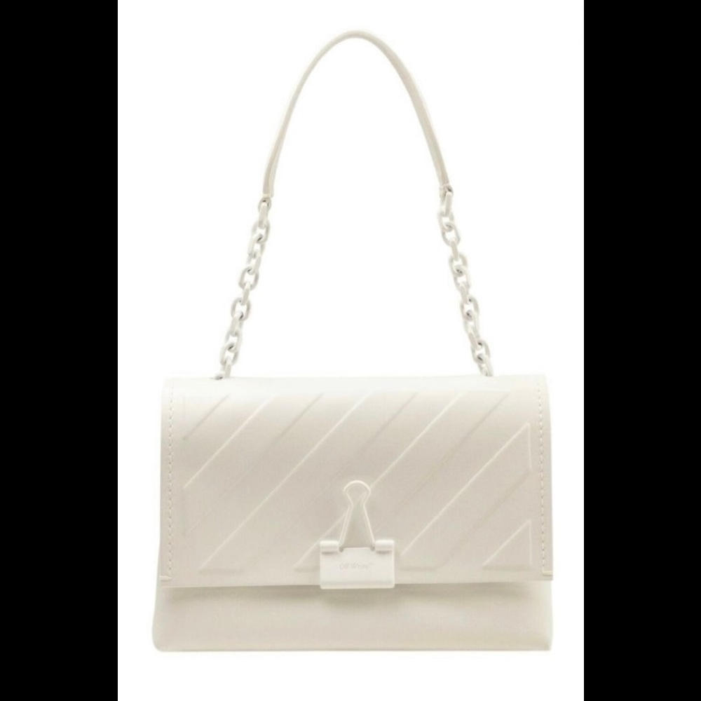 AUTHENTIC Off White Diagonal Embossed Medium Bag